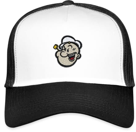 Popeye Als Borduurmotief Trucker Cap