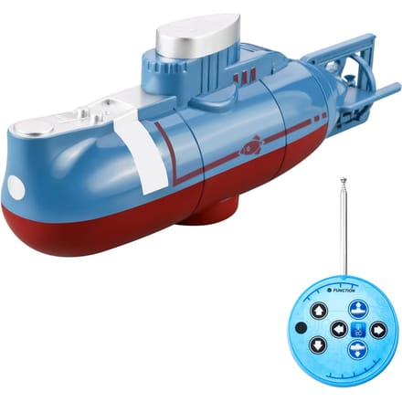 Mini RC-onderzeeër RC-boot Afstandsbediening Boot Waterdicht RC-speelgoed voor kinderen blauw