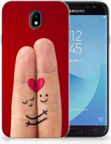 Samsung Galaxy J7 2017 | J7 Pro Silicone Back Cover Liefde - Origineel Romantisch Cadeau