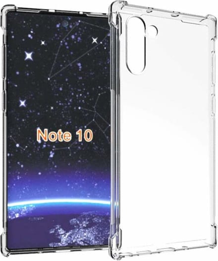 Ntech hoesje Geschikt voorAnti Shock - Samsung Galaxy Note 10 - Transparant