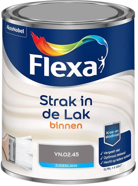 Flexa - Strak In De Lak Binnenlak Zijdeglans - Yn.02.45 - Mengverf - 750 Ml