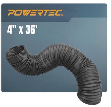 Flexibele stofopvangslang 4 inch voor effectieve stofafzuiging