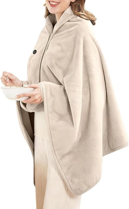 Verwarmde Deken - Oplaadbare Warmer - Buitenactiviteiten Warm - Draadloze Flexibiliteit - 156 x 86 cm - Grijs