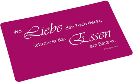Kesper 77531, Placemat "Wo Liebe den Tisch deckt", set van 5