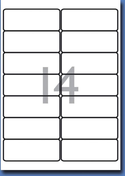 Decadry Etiketten / Labels 99.1 x 38.1 mm - 100 vel