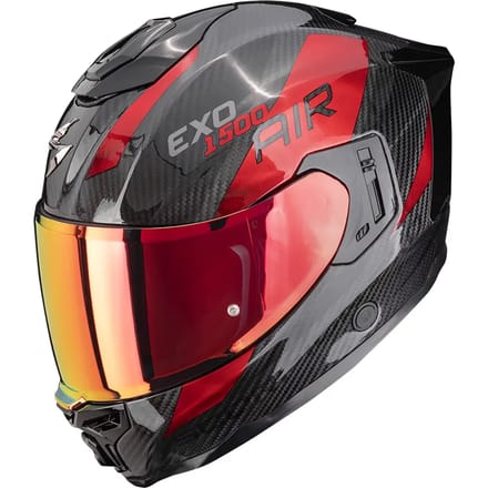 Scorpion EXO-1500 Carbon Platted Black Red - Integraalhelm - Maat M - Motorhelm - ECE 22-06 gekeurd