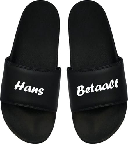 Cadeau Sint - Cadeau Kerst - Cadeau - Cadeau Badslippers - Badslippers Hans Betaalt 48