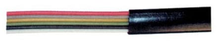 6-aderige Telefoonkabel - Plat - CCA - 100 meter - Zwart