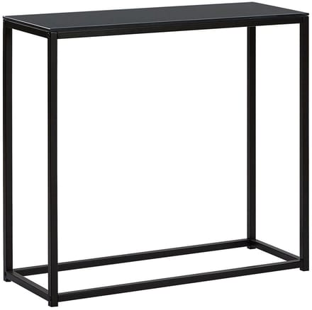 DELANO - Consoletafel - Zwart - Veiligheidsglas