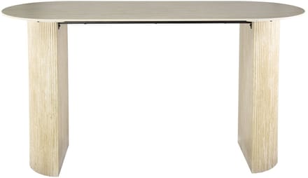 Giga Meubel Bartafel Romano - Ovaal Keramiek Travertin - 178x70x92cm