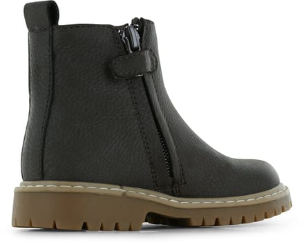 Go Banana's Donkerbruine Boot - Veterschoen Kind - Unisex - Dark Brown - Microfiber Nubuck - Maat 31