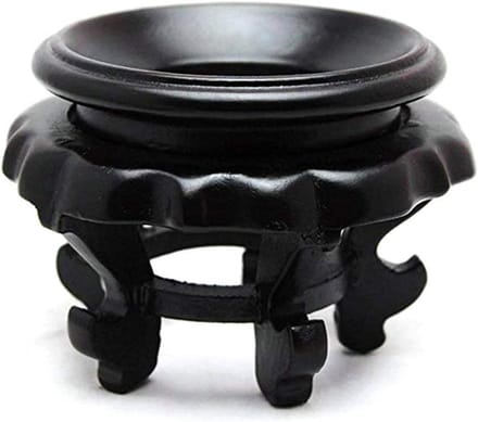 Eierhouder - Basis standaard - Decoratief object - Voor struisvogeleieren - 10 cm breed - Zwart
