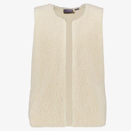 TwoDay meisjes teddy gilet beige - Maat 146/152