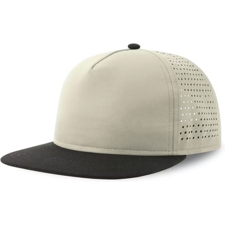 Atlantis Headwear Bank Five Cap Recycled AT424 - Light Grey/Black - One size