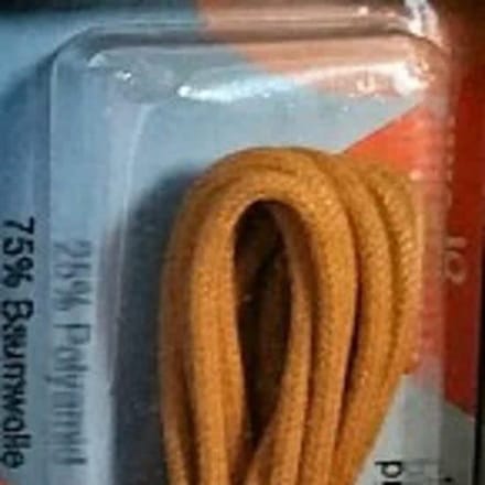 Ringpoint Type 83 Dunne Ronde Wax Schoenveters Saffraan 75 cm x 2 mm – 1 Paar