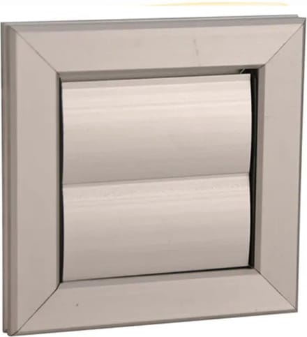 Nedco Ventilatierooster 155x155mm - Lamellenrooster - Aluminium