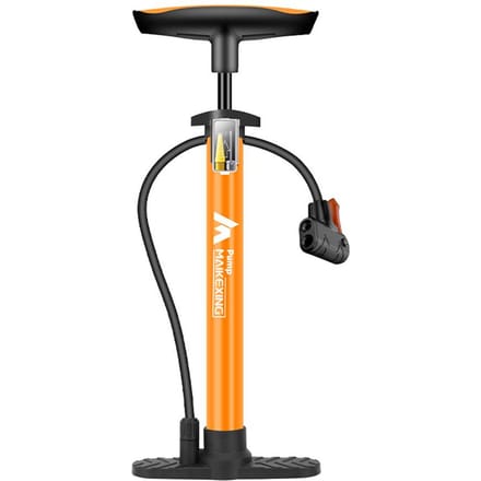 Fietspomp met manometer Multifunctionele draagbare pomp voor fietsen en auto's 160PSI met Type 2