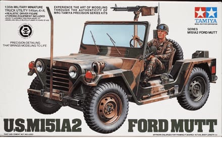 Tamiya Modelbouwpakket Auto - 35123 US M151A2 Ford MUTT Truck with 1 Figure Plastic - 1:35 - Modelbouw
