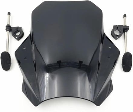 Motor Windscherm - Winddeflector Spoiler - Comfortabel Rijden - Variabele Luchtstroom - 800 g - Zwart
