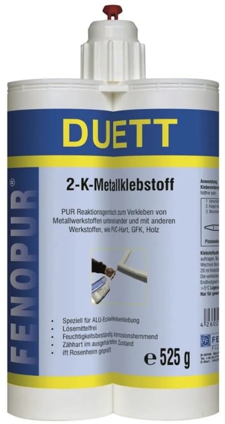 2-componenten PU lijm 525 g grijs