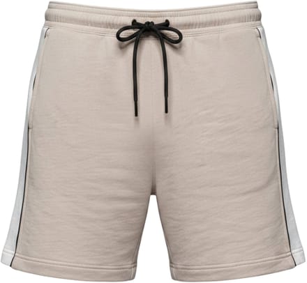 OMBRE Korte Broek - Regular Fit - Katoen - Gestreept Beige M