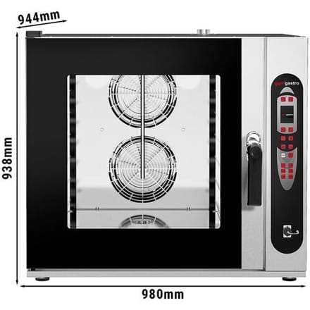 GGM Gastro Kombidämpfer - Digital - 6x GN 2/1 oder 12 GN 1/1 - inkl. Waschsystem & Temperaturfühler