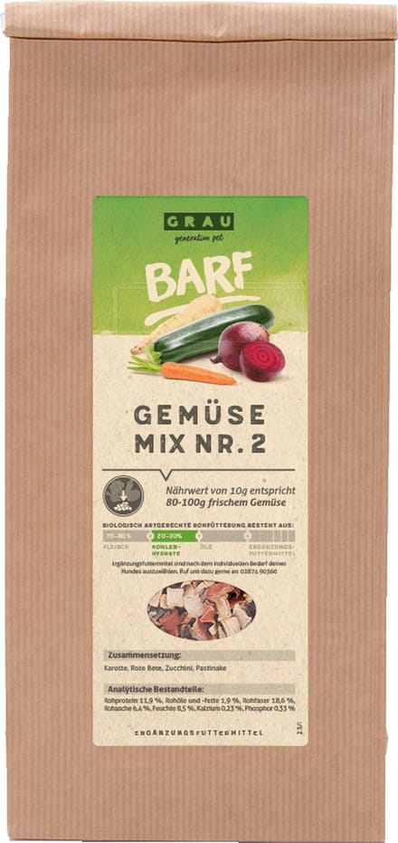 Grau Groentemix voor Barfing 500gr. voor honden