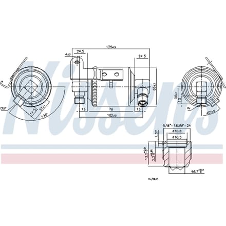 Droger, airconditioningsysteem NISSENS 95109