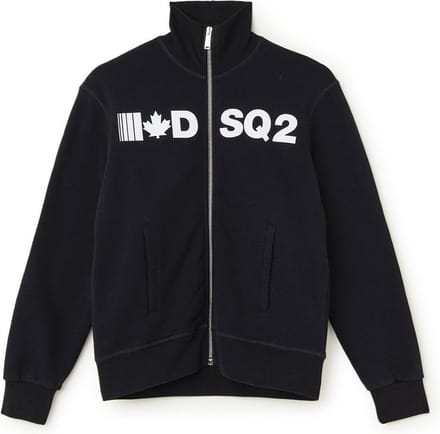 Dsquared2 Sweatvest met logoprint - Zwart - Maat 140