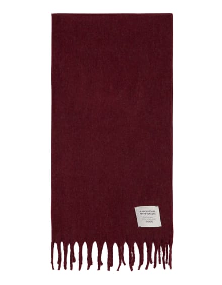 American Vintage Zinaco Sjaals Bordeaux Zi20ah26