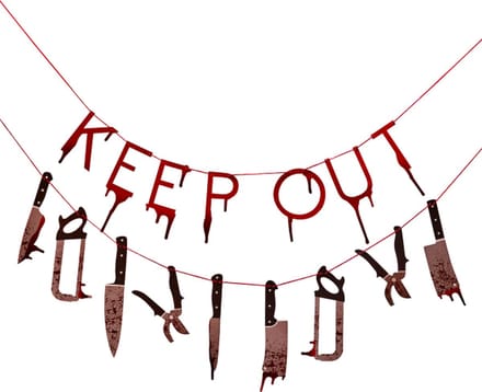 Ginger Ray - Slinger Keep out Halloween - Halloween - Halloween Decoratie - Halloween Versiering