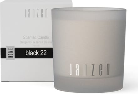 Janzen Black 22 Scented Candle Geurkaars Bergamot & Tonkabeans