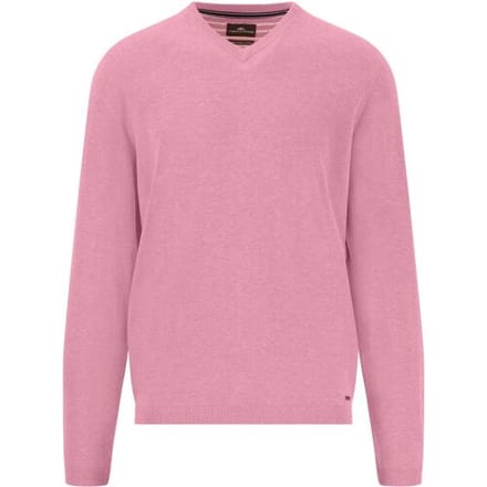 Fynch-Hatton Trui V-Neck Air Cotton Peony / male