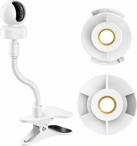 Babyfoonhouder - Camera standaard - Kindkamer bewaken - Flexibele zwanenhals - 25 cm lengte - Wit