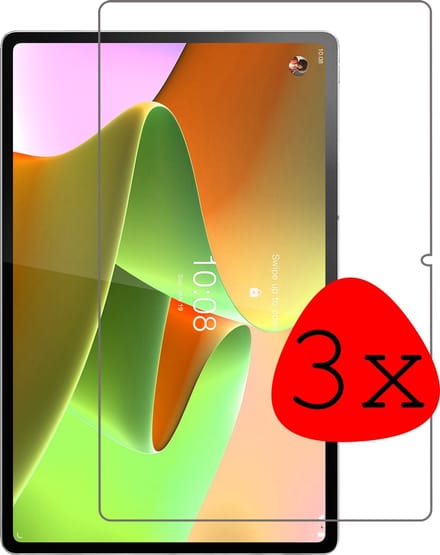 Screenprotector - 3 Stuks Geschikt voor Lenovo Tab P12 Pro - Extra Sterk - Beschermglas - Gehard Glas - Tempered Glass - Screen Protector