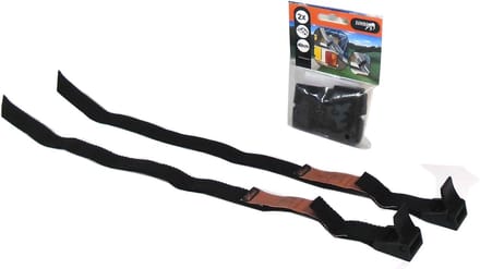 Fietsband-riempje 2 stuks zwart 40 X 1.8 cm