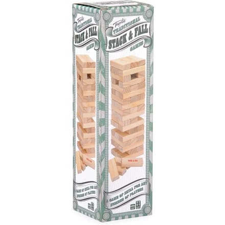 Toyrific Evenwichtsspel Stack 'n' Fall - Lichtbruin - Hout - Jenga