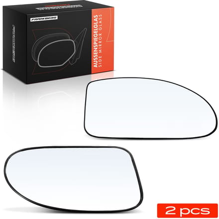 Frankberg 2x Buitenspiegelglas Voor Links Rechts voor Focus DAW DBW