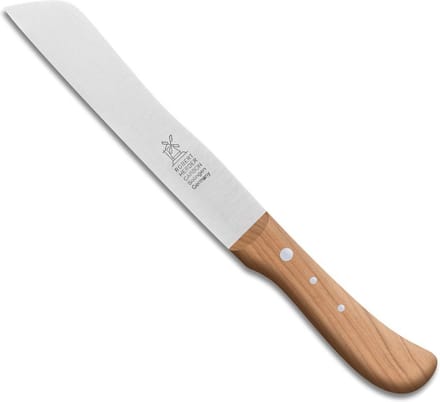 Robert Herder Broodmes – Hamburgermes – Carbonstaal – Lemmet 18 cm – Heft Kersenhout
