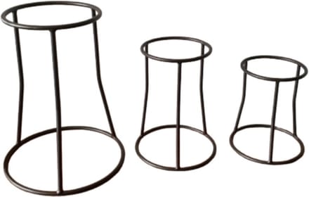 Mica Decorations Standaard voor bloempot, Set van 3 ,Grootste maat H38,5 x D30cm