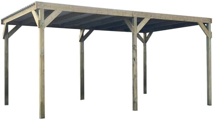 Solid Carport Superia S7781 Met Metalen Dakbedekking 300x500cm