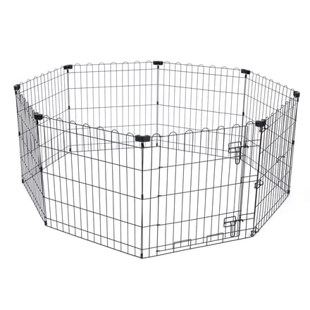 TIAKI metalen puppypen maat S: 8 panelen à 61x64cm hond