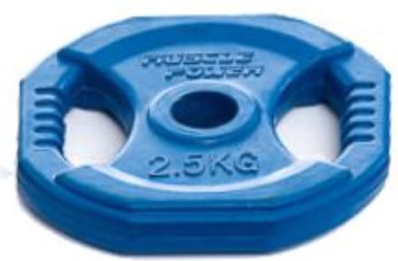 Muscle Power Aerobics Halterschijf - 30 mm - 2.5 kg - Blauw - Per stuk