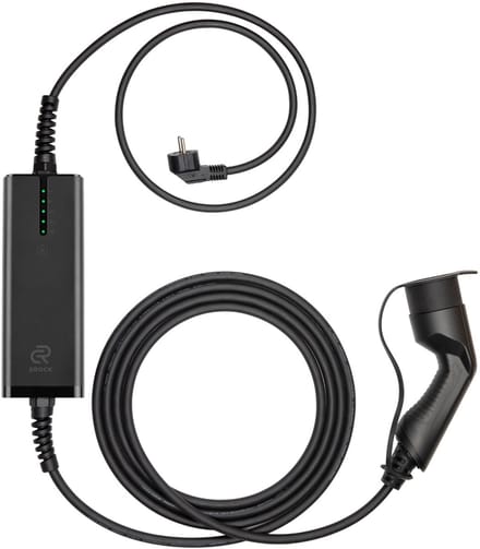 EROCK One Mobiele Lader Type 2 naar Schuko – 5 Laadstanden