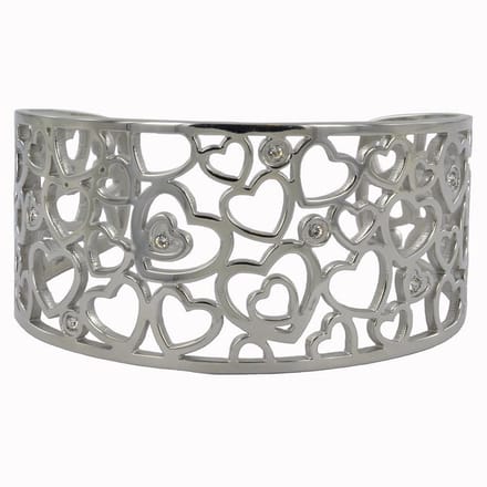 Quiges - RVS Manchet Armband 19-21cm - ECO008