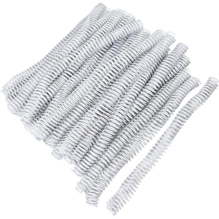 100 Pièces Bobines de Reliure Spirale Diamètre 16mm 48 Dents 4:1 Peignes à spirales pour classeur pour papier A4 Blanc white