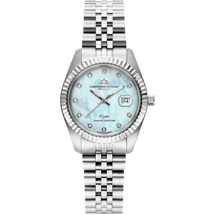 Christophe Duchamp Diamond Elysees CD7201-10 Dames Horloge 33mm 5ATM