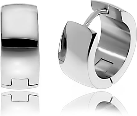Juwelier Zwartevalk stalen oorbellen - 33.010/glans
