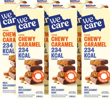 WeCare - Meal Replacement Bars - Caramel - 6 x 120 gr
