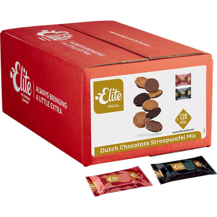 Koekjes Elite Special Dutch chocolate stroopwafelmix 120 stuks